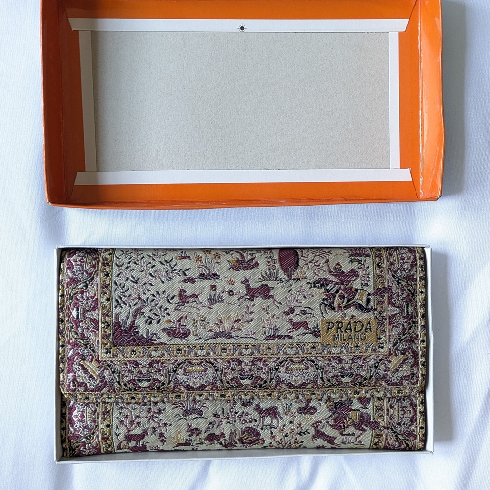 Prada Tapestry Clutch